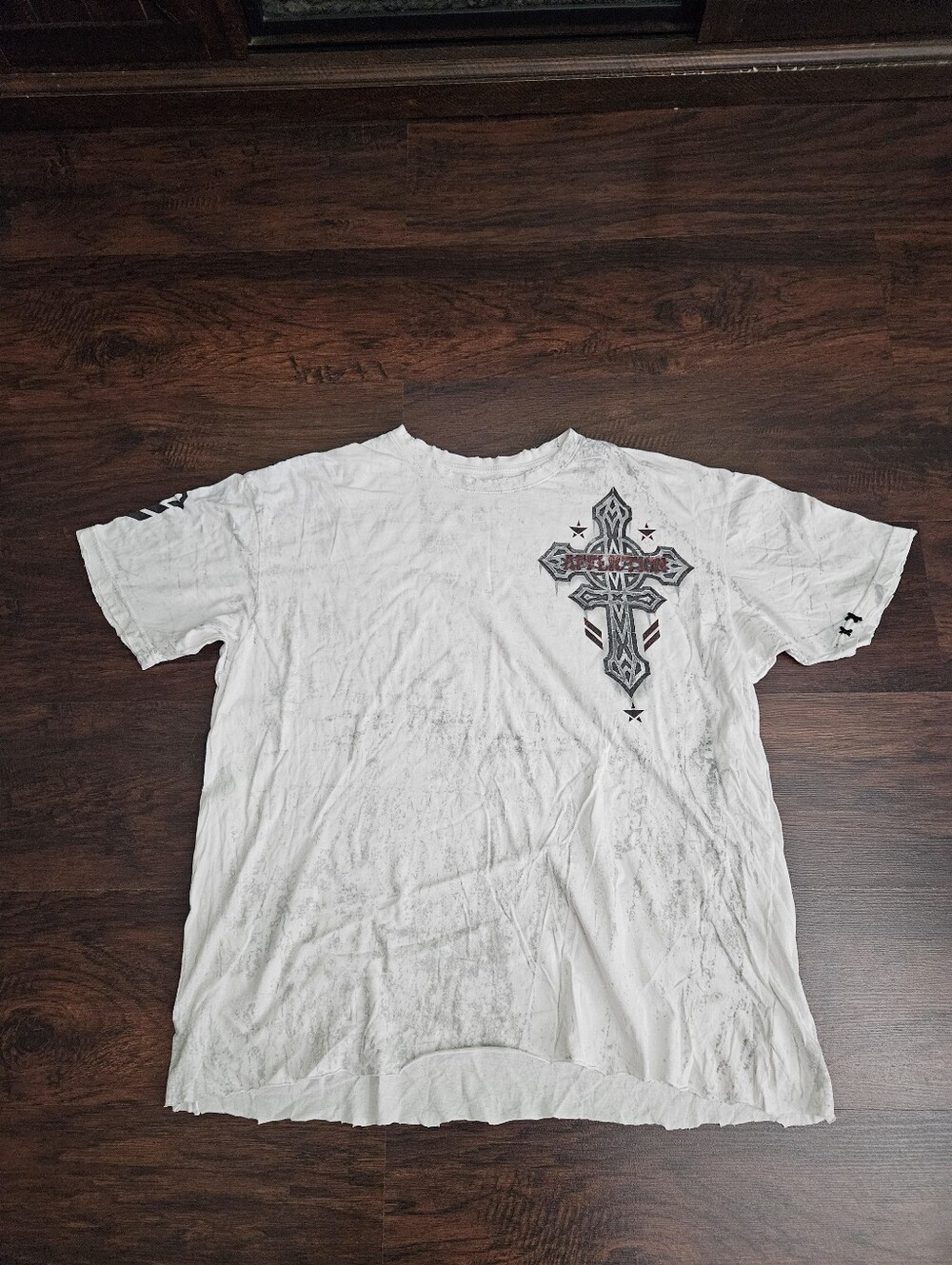 Affliction Live Fast T-Shirt Size 3XL Cropped